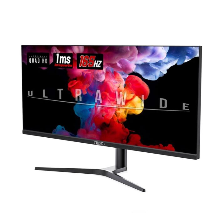 piXL 34-inch UWQHD UltraWide 165Hz Gaming Monitor with 100% sRGB Colour Gamut, Quad HD 3440 x 1440 IPS Panel & 1ms - Image 3