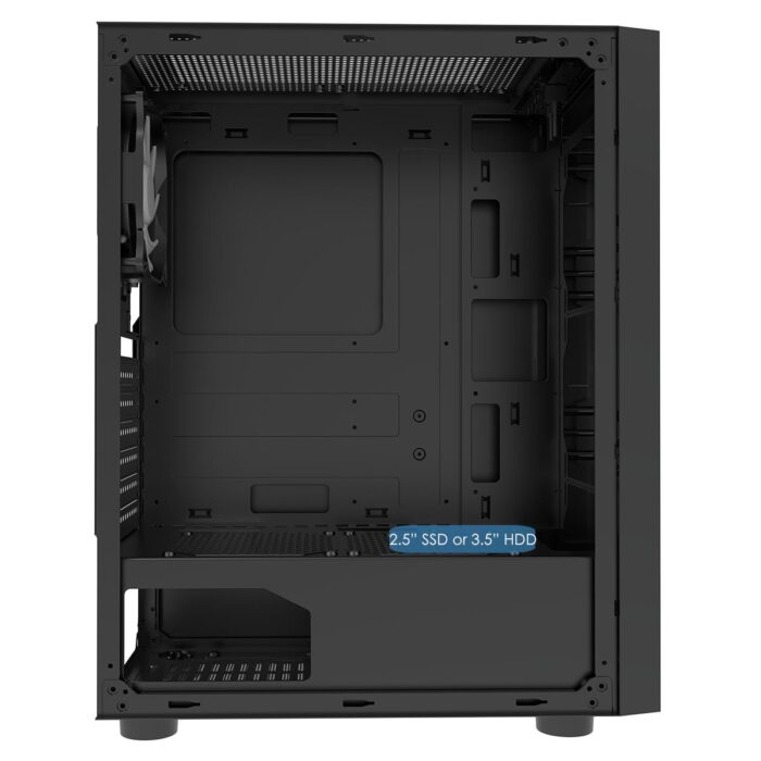 CiT Galaxy Mid Tower Gaming Case - Black - Image 7