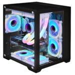 CIT Overseer MATX Case Black 6 Port Hub PWM & 3x ARGB - Image 2