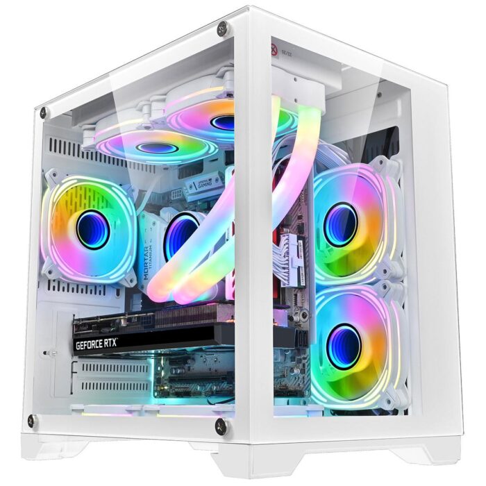 CIT Overseer White MATX Gaming Cube - Image 2