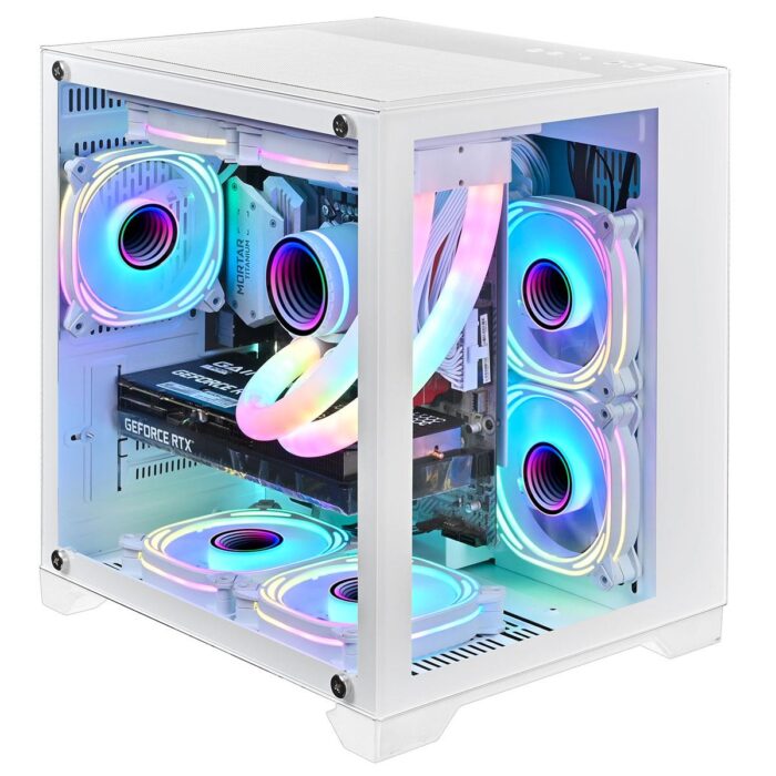 CIT Overseer White MATX Gaming Cube - Image 3
