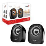 Genius SP-Q160 2.0 Desktop Speakers, Stereo Sound, USB Powered Plug and Play, Grey