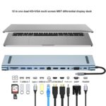 12 in 1 USB-C / Type-C to USB Multifunctional Docking Station HUB Adapter - Image 2