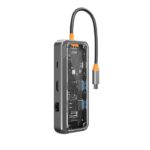 8 in 1 Type-C Docking Station Portable USB Hub Adapter USB-C to USB3.0 / USB2.0 / Type-C2.0 / 100M Ethernet