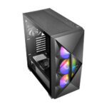 Antec DF800 FLUX Gaming Case w/ Glass Window, ATX, 5 x Fans (3 Front ARGB), Geometrical Mesh & Mirror Front - Image 3