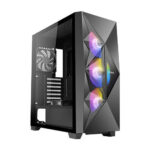 Antec DF800 FLUX Gaming Case w/ Glass Window, ATX, 5 x Fans (3 Front ARGB), Geometrical Mesh & Mirror Front