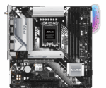 Asrock B760M PRO RS/D4 WIFI, Intel B760, 1700, Micro ATX, 4 DDR4, HDMI, DP, Wi-Fi 6E, 2.5G LAN, PCIe4, 2x M.2, RGB - Image 2