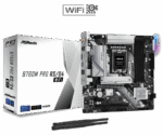 Asrock B760M PRO RS/D4 WIFI, Intel B760, 1700, Micro ATX, 4 DDR4, HDMI, DP, Wi-Fi 6E, 2.5G LAN, PCIe4, 2x M.2, RGB