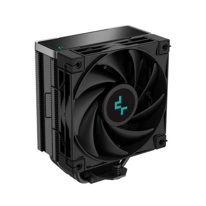 DeepCool AK400 Zero Dark DeepCool AK400 Zero Dark Fan CPU Cooler, Universal Socket, Silent Hydro Bearing PWM Black Fan, 1850RPM, 4 Heat Pipes - Image 1