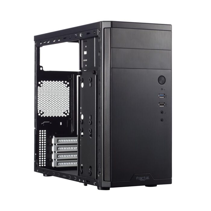 Fractal Design Core 1100 Case, Micro ATX, Brushed Aluminium-look - Image 5