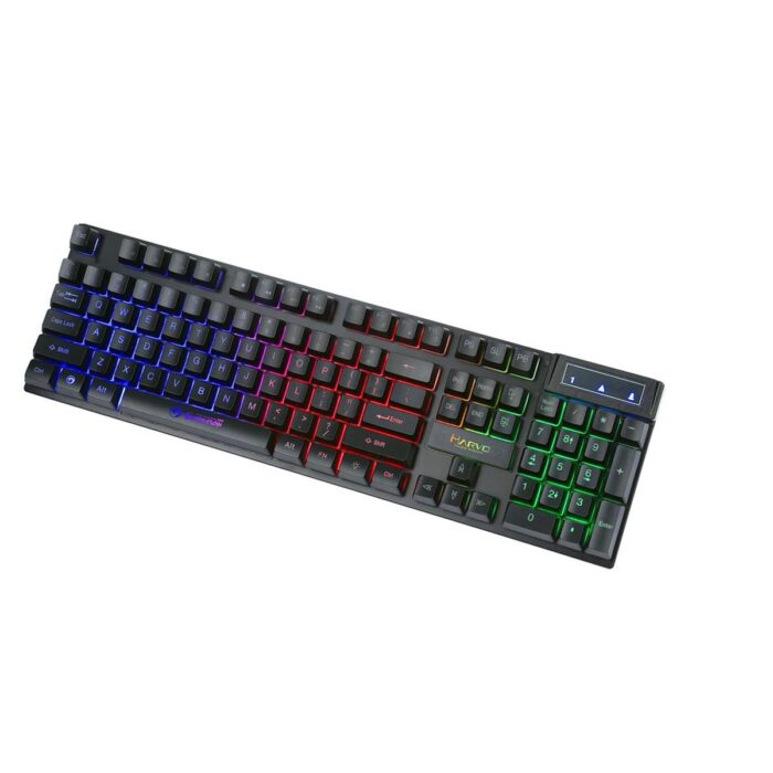 Marvo Scorpion K605 Gaming Keyboard, 3 Colour LED Backlit, USB 2.0, Frameless Design with Multi-Media and Anti-ghosting Keys - Image 2