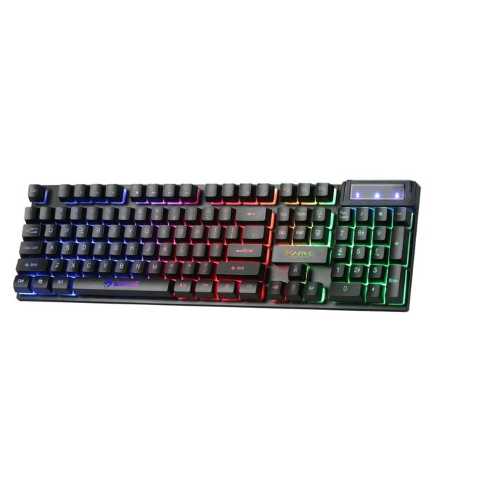 Marvo Scorpion K605 Gaming Keyboard, 3 Colour LED Backlit, USB 2.0, Frameless Design with Multi-Media and Anti-ghosting Keys - Image 3