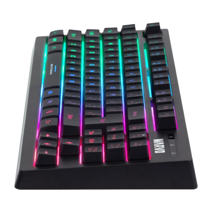 Marvo Scorpion K607 80% TKL Layout Gaming Keyboard, Multimedia, USB 2.0, Full Anti-ghosting, 3 Colour LED backlit - Image 5
