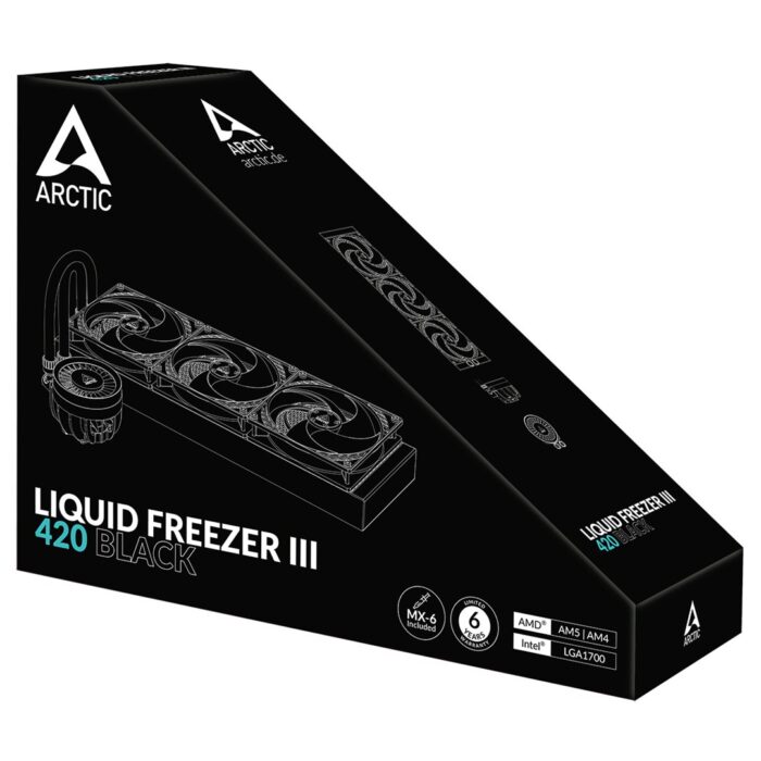 Arctic Liquid Freezer III 420mm Liquid CPU Cooler, P14 PWM PST Fans & PWM Controlled Pump - Image 5
