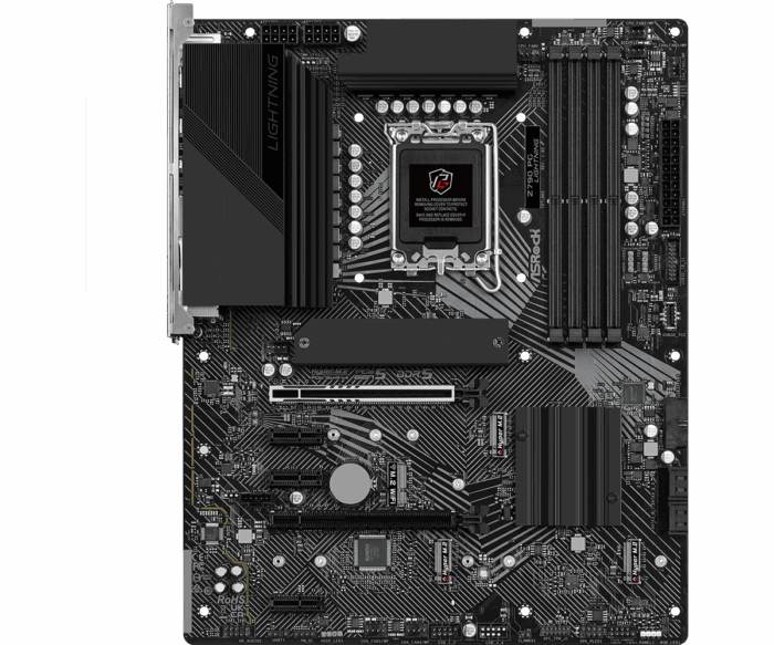 Asrock Z790 PG LIGHTNING, Intel Z790, 1700, ATX, 4 DDR5, HDMI, eDP, 2.5G LAN, PCIe5, 4x M.2 - Image 3