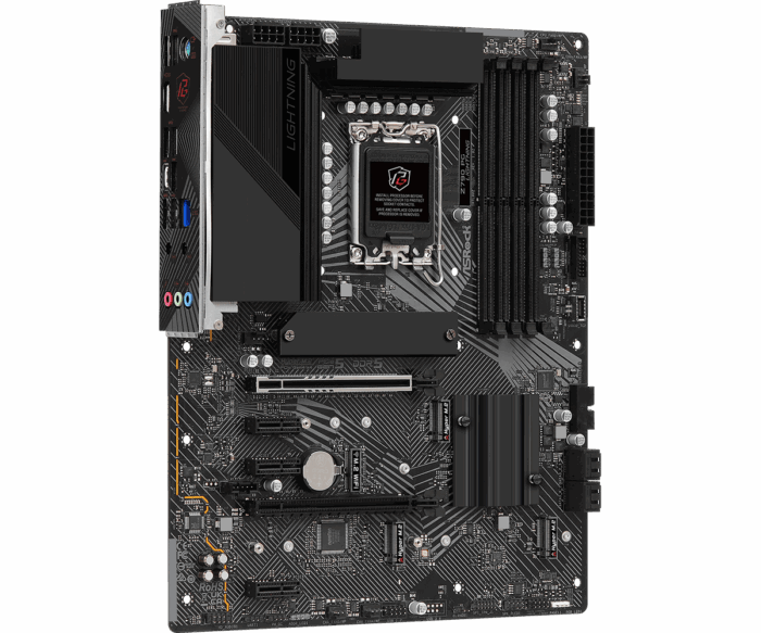 Asrock Z790 PG LIGHTNING, Intel Z790, 1700, ATX, 4 DDR5, HDMI, eDP, 2.5G LAN, PCIe5, 4x M.2 - Image 2