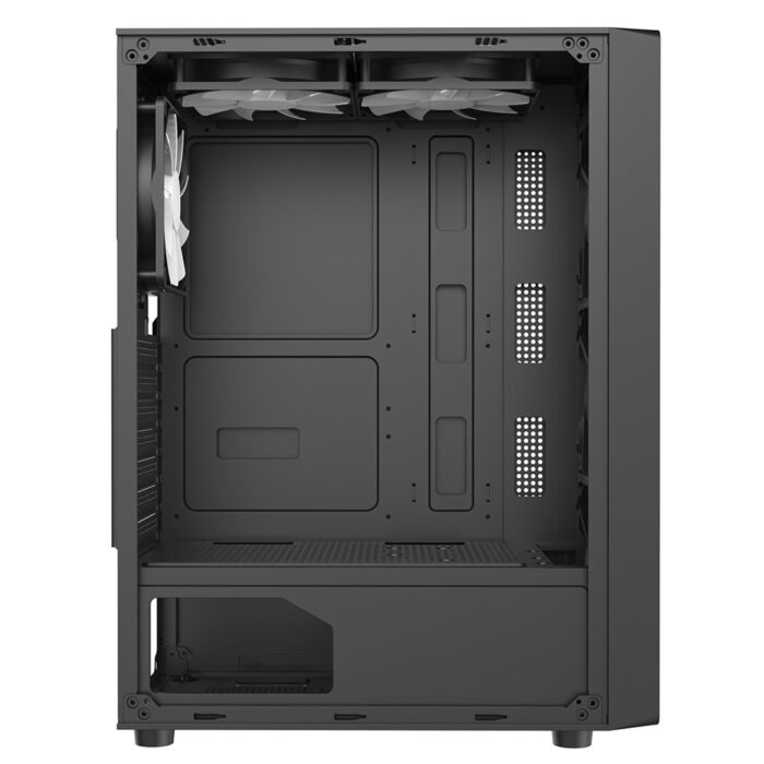 Cit Blade Black ATX Gaming Case with Tempered Glass Panels with 70 Percent Tint with 6 x Inner-Ring ARGB Fans and 6-Port Hub - Image 6