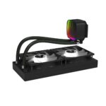 Vida Aquilo 240mm ARGB Liquid CPU Cooler, 2x ARGB PWM Fans, Infinity Mirror RGB Pump Head, Black - Image 2