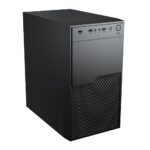 Vida Enterprise Black Office Case, Micro ATX, 12cm Fan, Mesh Front - Image 2