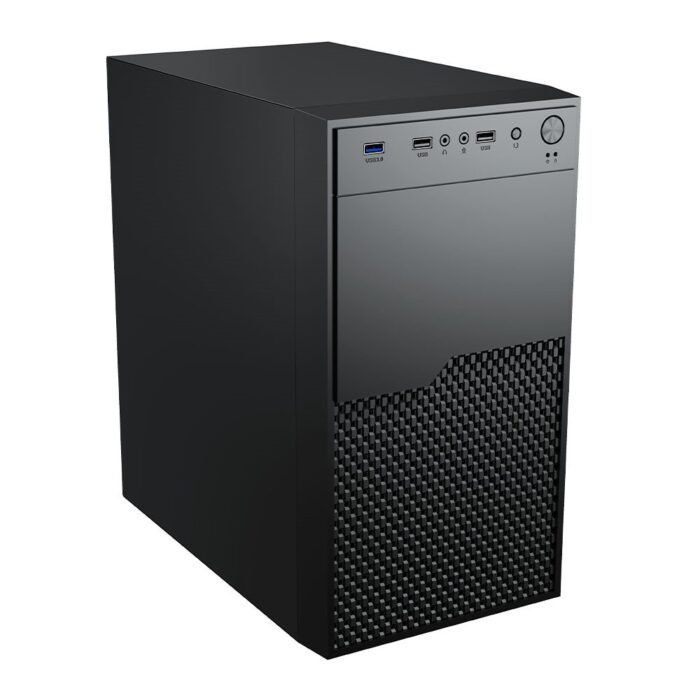 Vida Enterprise Black Vida Enterprise Black Office Case, Micro ATX, 12cm Fan, Mesh Front - Image 2