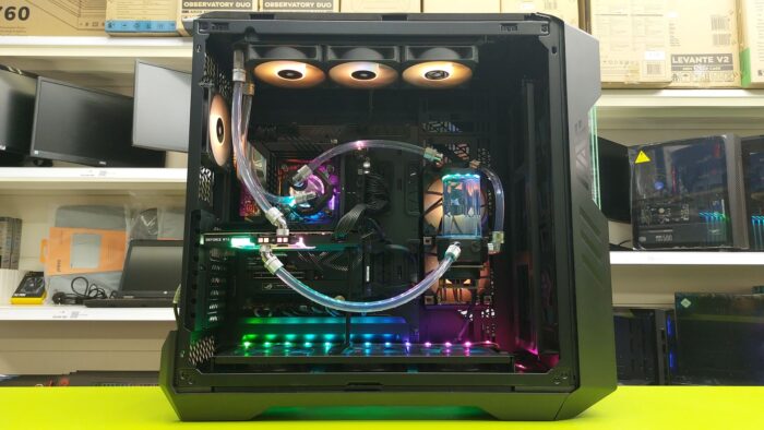 COOLERMASTER HAF 700 EVO (7) Used High Performance Gaming Desktop Custom Liquid Cooling / i9-13900K 5.50GHz / 32GB RAM / 2 x 2TB NVMe / Asus RTX 4090 - Image 2