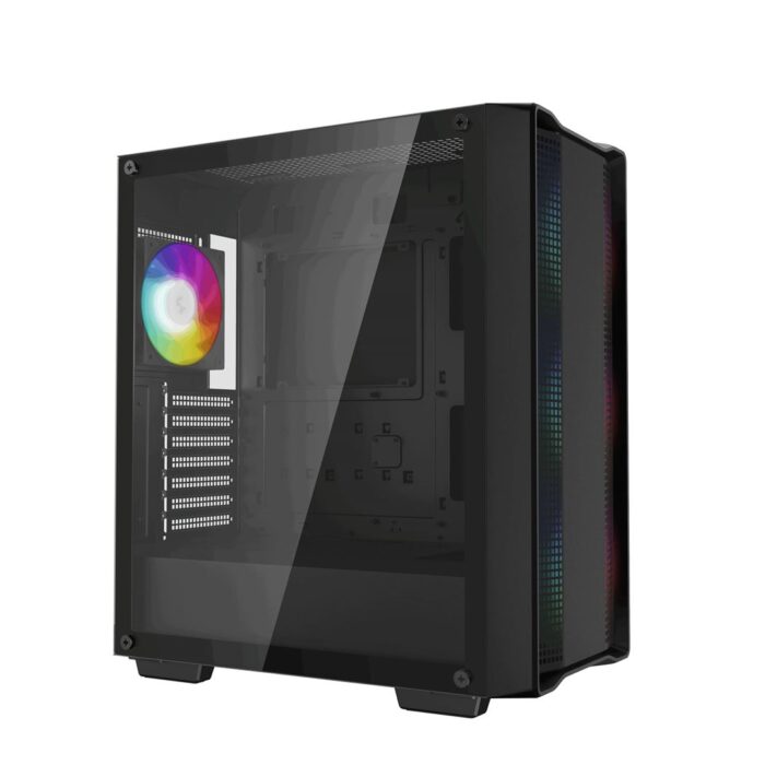 DeepCool CC560 ARGB V2 Case, Gaming, Black, Mid Tower, Abundant Airflow Performance, ARGB LED Fans - Image 2