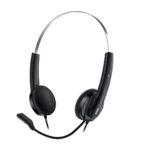 Genius HS-220U Ultra Lightweight Headset with Mic, USB Connection, Plug and Play, Adjustable Headband and microphone