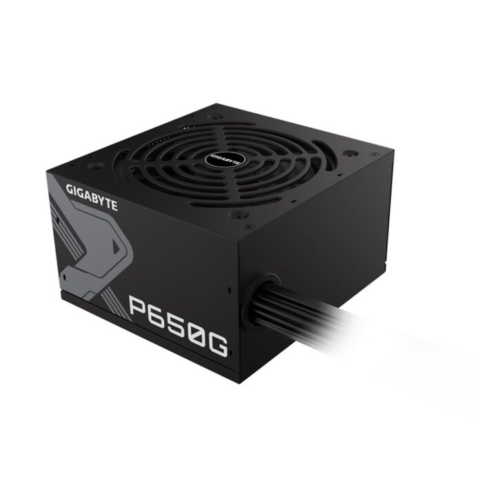 GIGABYTE P650G 650W 1 GIGABYTE P650G 650W PSU, 120mm Silent Hydraulic Bearing Fan, 80 PLUS Gold, Non Modular, UK Plug, 100% Japanese Capacitors, - Image 3