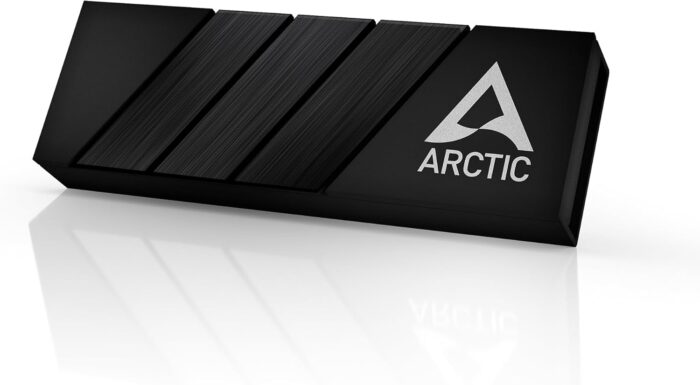 ARCTIC M2 PRO Arctic M2 Pro (Black) M.2 SSD Heatsink, For Single & Double Sided M.2 2280 Modules, Thermal Pads Included - Image 1
