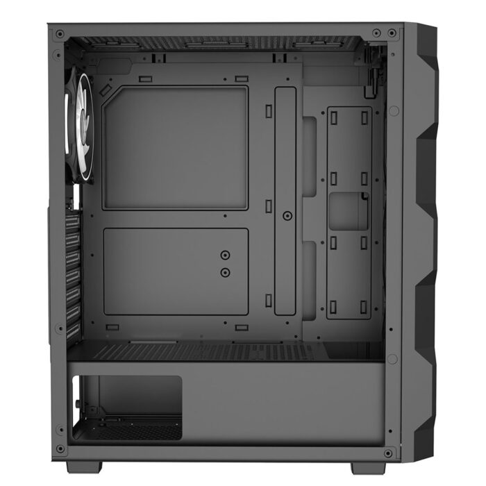 CIT Neo 6 CIT Neo ATX Gaming Case Black 6 Port Hub PWM & 4x ARGB CiT Tornado Dual-Ring Infinity Fans - Image 8