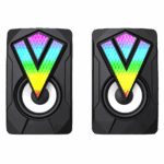 GameMax SR01 RGB Wired PC Gaming Speakers With USB2.0 Power and AUX 3.5mm Cable - Image 4