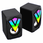 GameMax SR01 RGB Wired PC Gaming Speakers With USB2.0 Power and AUX 3.5mm Cable - Image 3
