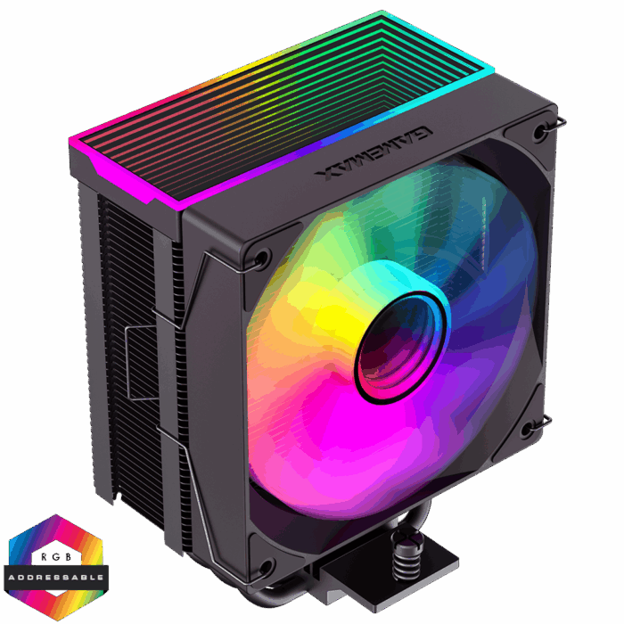 GameMax Sigma 550 GameMax Sigma 550 Black PWM Fan 6mm x 5 Heat Pipes TDP 220W - Image 1