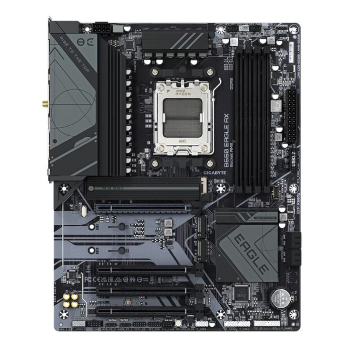 Gigabyte B650 EAGLE AX AMD AM5 Socket Motherboard, ATX, 4x DDR5 Slots, 3x M.2 Sockets, 1x USB-C, GbE LAN, Wi-Fi 6E - Image 2