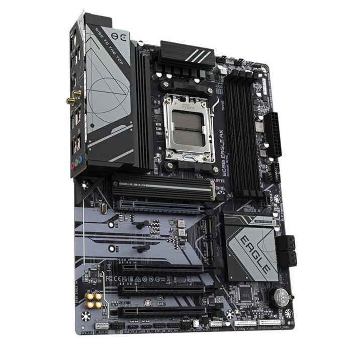 Gigabyte B650 EAGLE AX AMD AM5 Socket Motherboard, ATX, 4x DDR5 Slots, 3x M.2 Sockets, 1x USB-C, GbE LAN, Wi-Fi 6E - Image 3