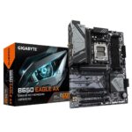 Gigabyte B650 EAGLE AX AMD AM5 Socket Motherboard, ATX, 4x DDR5 Slots, 3x M.2 Sockets, 1x USB-C, GbE LAN, Wi-Fi 6E