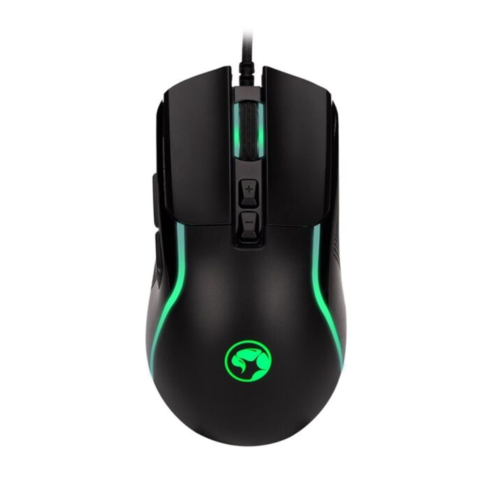 Marvo Scorpion M292-BK Gaming Mouse, USB, 7 LED Colours, 8000 DPI, 7 Programmable Buttons, Matte Black - Image 2