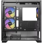 Antec CX500M RGB Gaming Case w/ Glass Side & Front, Micro ATX, 3x RGB Fans, LED Button, 410mm GPU Support, USB-C, Black - Image 3