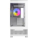 Antec CX500M RGB Gaming Case w/ Glass Side & Front, Micro ATX, 3x RGB Fans, LED Button, 410mm GPU Support, USB-C, White - Image 2