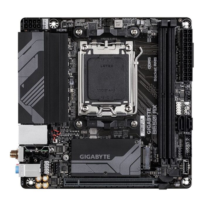 Gigabyte B650I AX Ultra Durable AMD AM5 Motherboard, Mini-ITX, 2x DDR5, 2x USB-C Port, 2.5GbE LAN, Wi-Fi 6E - Image 2