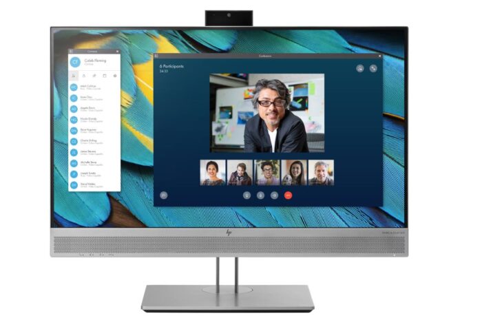 Ex Demo HP EliteDisplay E243m 23.8" FHD Monitor with Pop-up Webcam & Audio - Image 2