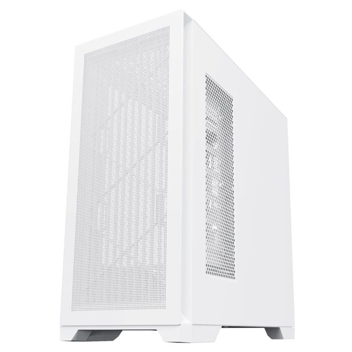 CIT Pro Creator XE Mid-Tower E-ATX PC White Gaming Case With Mesh Front Panel and Tempered Glass Side Panel - Image 2
