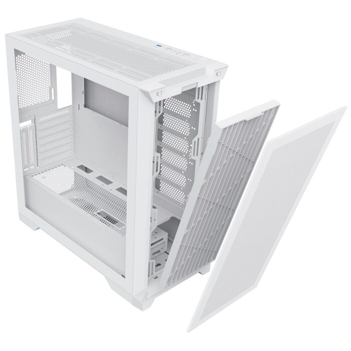 CIT Pro Creator XE Mid-Tower E-ATX PC White Gaming Case With Mesh Front Panel and Tempered Glass Side Panel - Image 4