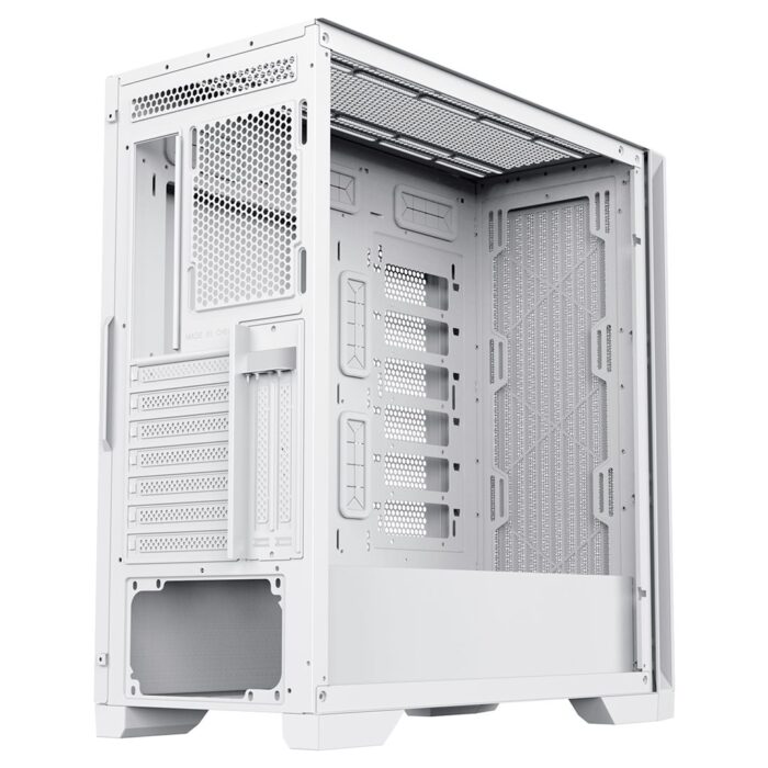 CIT Pro Creator XE Mid-Tower E-ATX PC White Gaming Case With Mesh Front Panel and Tempered Glass Side Panel - Image 7