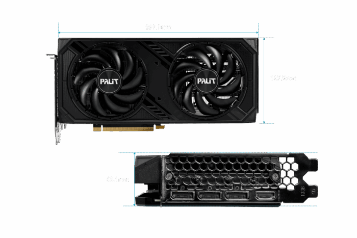 Palit RTX 4070 Super DUAL, 12GB DDR6X, HDMI, 3 DP, 2475MHz Clock, RGB Lighting - Image 4