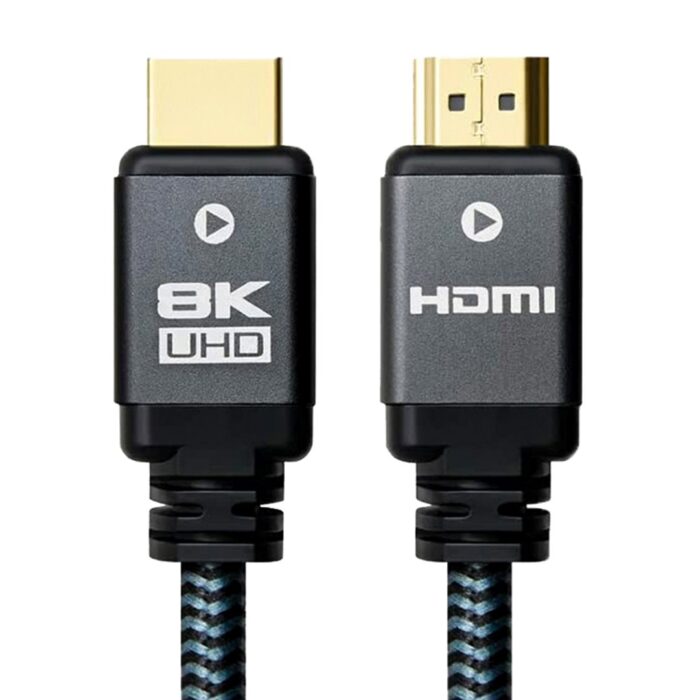 Prevo HDMI-2.1 0 Prevo HDMI-2.1 Black & Grey, 8K@60Hz - Image 1