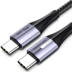 1 M USB-C to USB-C Fast Charging Data Cable Black 100W.
