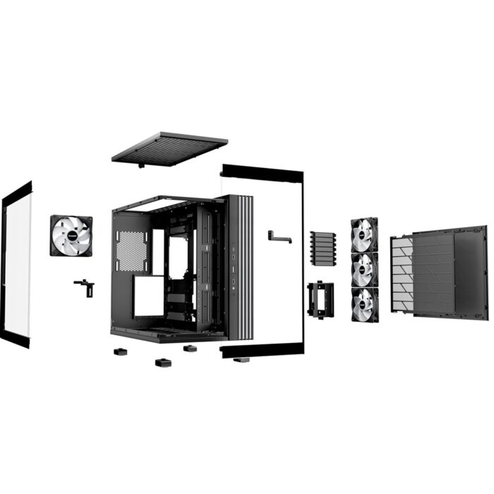 be-quiet! Light Base 600 LX 1 be-quiet! Light Base 600 LX, Black, Midi-Tower ATX Case, Massive ARGB LED Strip, Full Windowed Design, 4x Light Wings LX - Image 5