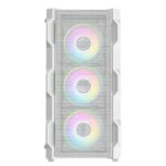 CIT Neo ATX Gaming Case White 6 Port Hub PWM & 4x ARGB CiT Tornado Dual-Ring Infinity Fans. - Image 3
