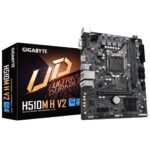 Gigabyte H510M H V2 Ultra Durable Intel 1200 Socket Motherboard, Micro-ATX